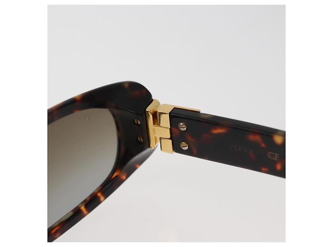 GAFAS DE SOL TORTUGA LOUIS VUITTON plástico Marrón LV Auth 162590 Castaño - vista 9