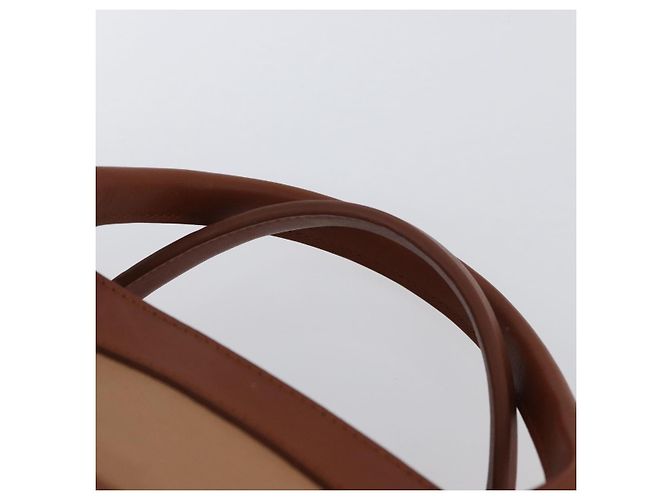 Chloé Borsa a mano in pelle Chloe Little Alice 2 in 1 marrone oro Auth am11007 D'oro - vista 14