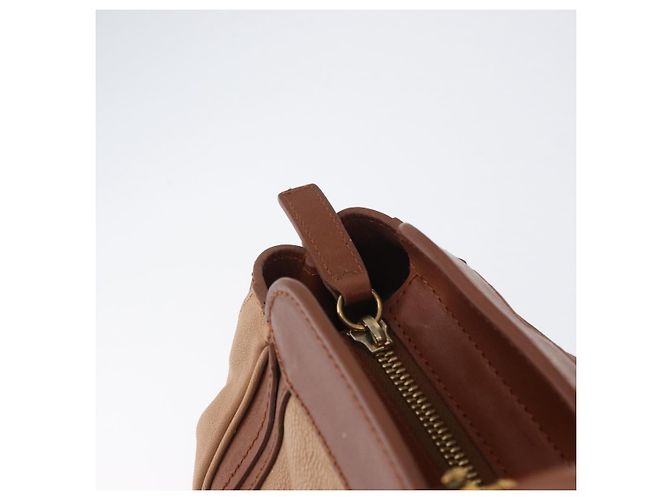 Chloé Borsa a mano in pelle Chloe Little Alice 2 in 1 marrone oro Auth am11007 D'oro - vista 19