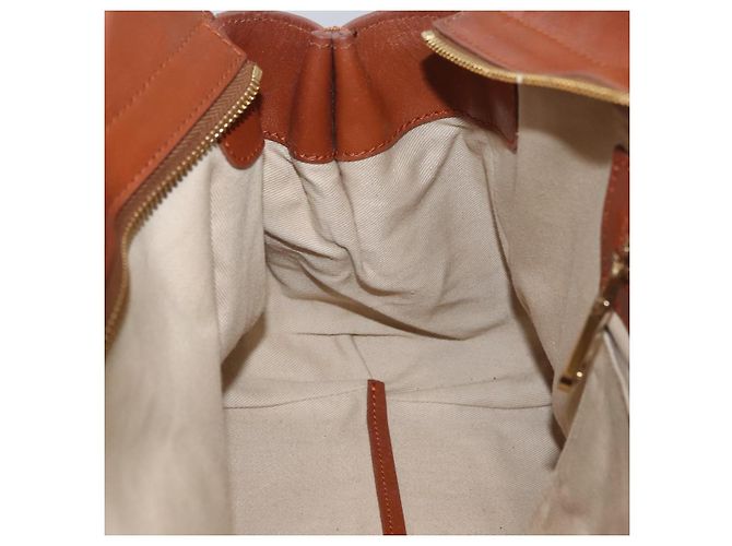Chloé Borsa a mano in pelle Chloe Little Alice 2 in 1 marrone oro Auth am11007 D'oro - vista 21