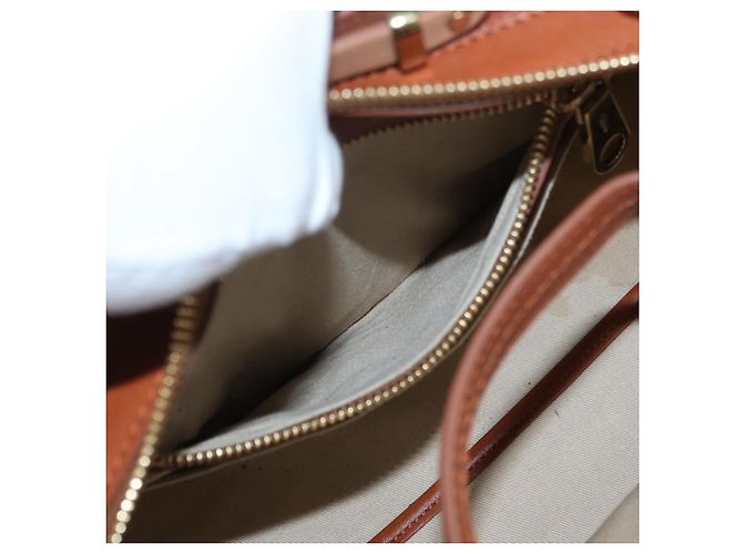Chloé Borsa a mano in pelle Chloe Little Alice 2 in 1 marrone oro Auth am11007 D'oro - vista 23