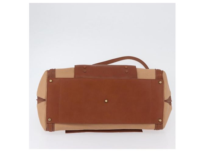 Chloé Borsa a mano in pelle Chloe Little Alice 2 in 1 marrone oro Auth am11007 D'oro - vista 5