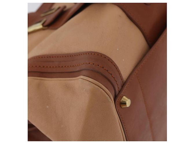 Chloé Borsa a mano in pelle Chloe Little Alice 2 in 1 marrone oro Auth am11007 D'oro - vista 9