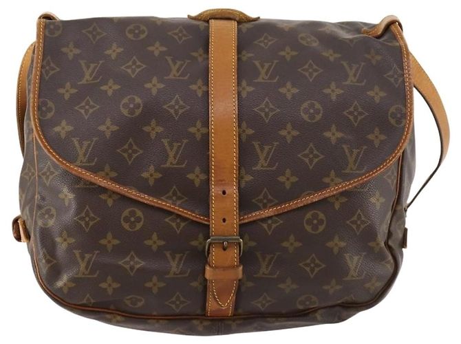LOUIS VUITTON Borsa a Spalla Monogram Saumur 35 M42254 LV Auth 173977 Monogramma - vista 13