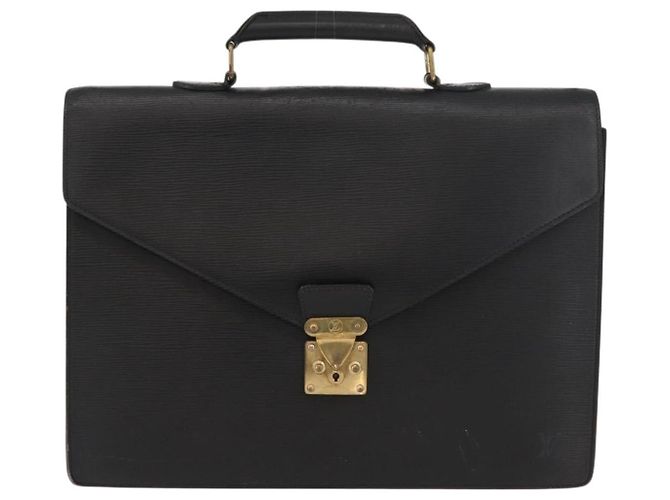 LOUIS VUITTON Epi Serviette Conseiller Borsa Business Nera M54422 LV Auth BA11719 Nero - vista 13