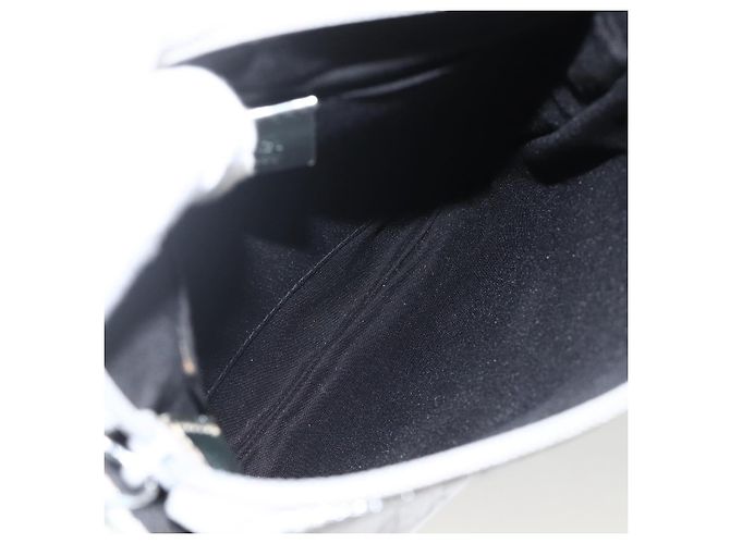 Borsa a Spalla GG Canvas Gucci Argento 147671 Auth BAZ628A - vista 11