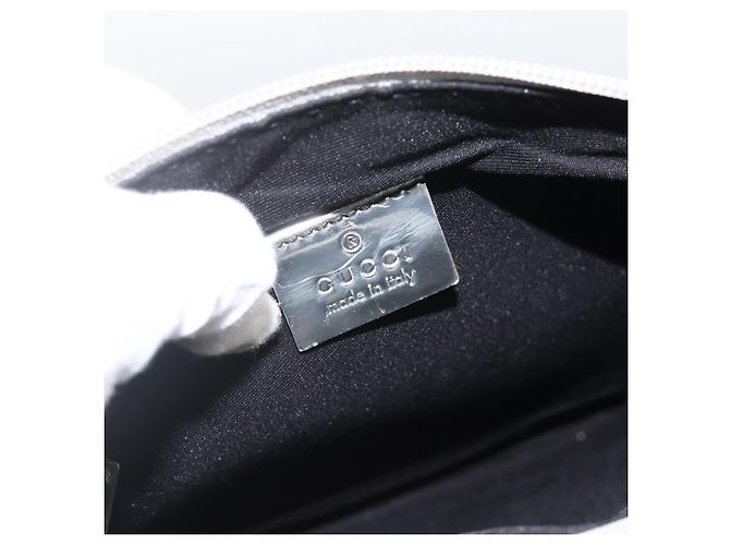 Borsa a Spalla GG Canvas Gucci Argento 147671 Auth BAZ628A - vista 18
