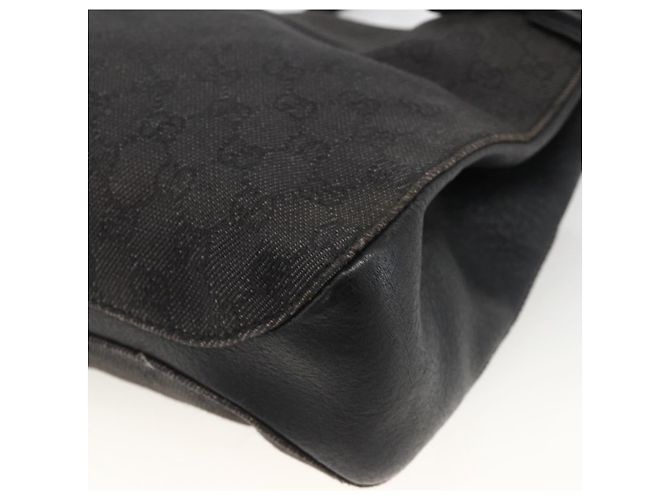 Borsa a Spalla GG Canvas Gucci Nera 101971 Auth ka3517 Nero - vista 15