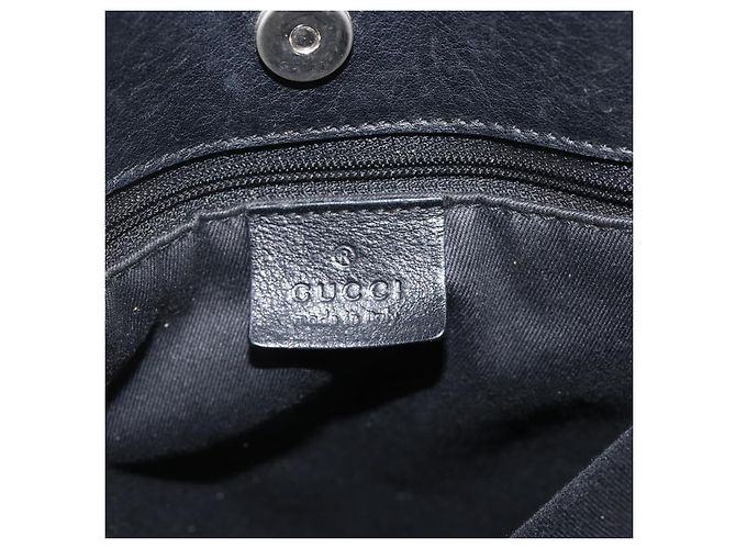 Borsa a Spalla GG Canvas Gucci Nera 101971 Auth ka3517 Nero - vista 17