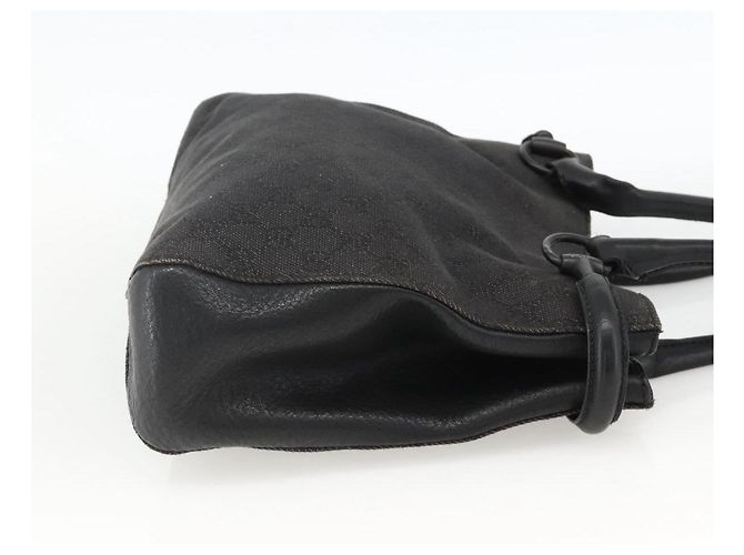 Borsa a Spalla GG Canvas Gucci Nera 101971 Auth ka3517 Nero - vista 4