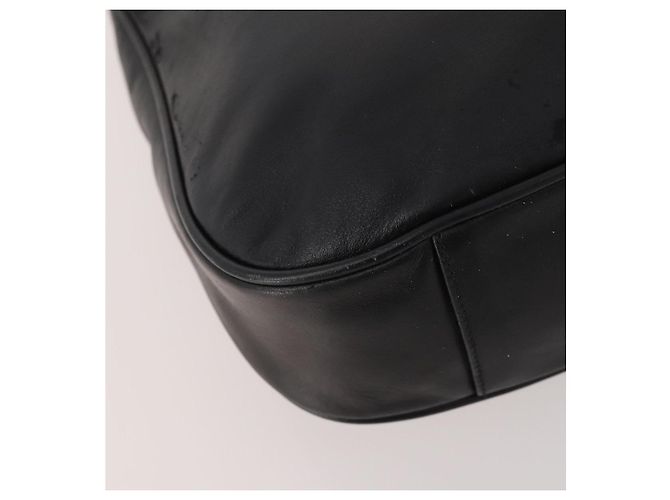 Borsa a Spalla in Pelle Gucci Bamboo 2way Nero Oro 001 1781 1638 Auth hk3622 D'oro - vista 10