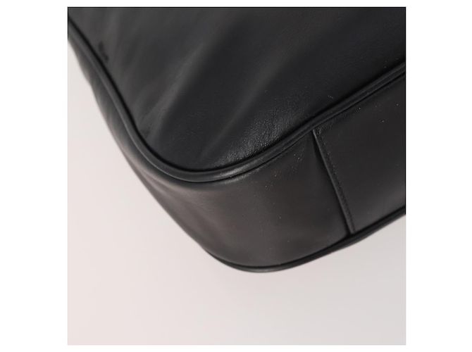 Borsa a Spalla in Pelle Gucci Bamboo 2way Nero Oro 001 1781 1638 Auth hk3622 D'oro - vista 16
