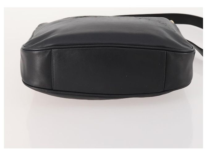 Borsa a Spalla in Pelle Gucci Bamboo 2way Nero Oro 001 1781 1638 Auth hk3622 D'oro - vista 5