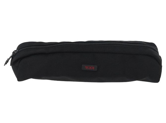Autre Marque TUMI Pochette Etichetta in Pelle Nylon 6 Set Nero Auth am10927 - vista 2