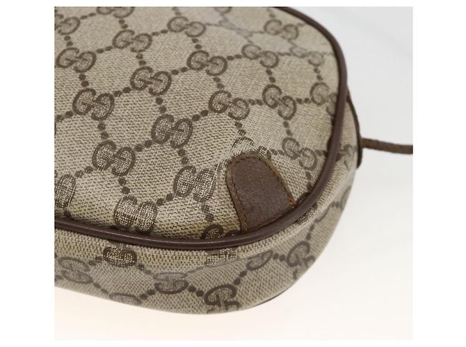 GUCCI GG Supreme Web Sherry Line Tasche aus PVC Beige Gold 156 02 066 Auth bs34217 Golden - Ansicht 16