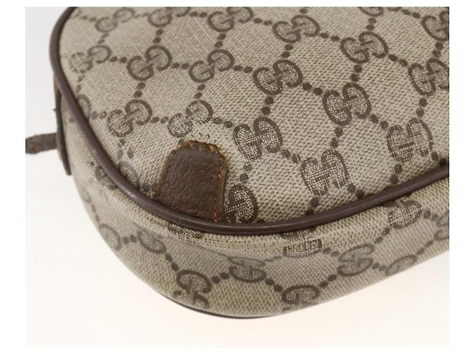 GUCCI GG Supreme Web Sherry Line Tasche aus PVC Beige Gold 156 02 066 Auth bs34217 Golden - Ansicht 17
