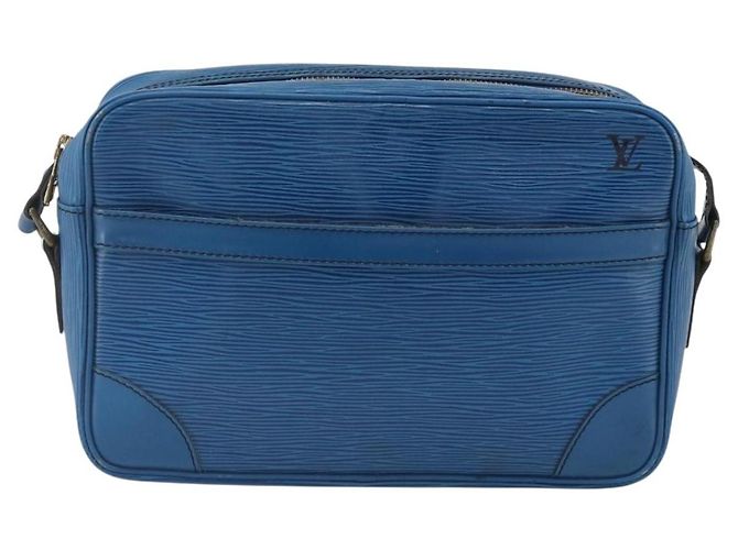 LOUIS VUITTON Borsa a Spalla Epi Trocadero 27 Blu M52315 LV Auth 173111 - vista 13