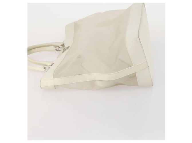 Gianni Versace Mesh Tote Bag aus Nylon in Weiß Auth 173811 - Ansicht 4