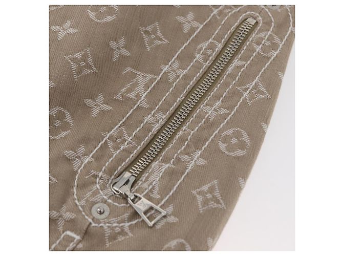 Falda de Denim Monogram LOUIS VUITTON Beige LV Auth BAZ833SAM - vista 6