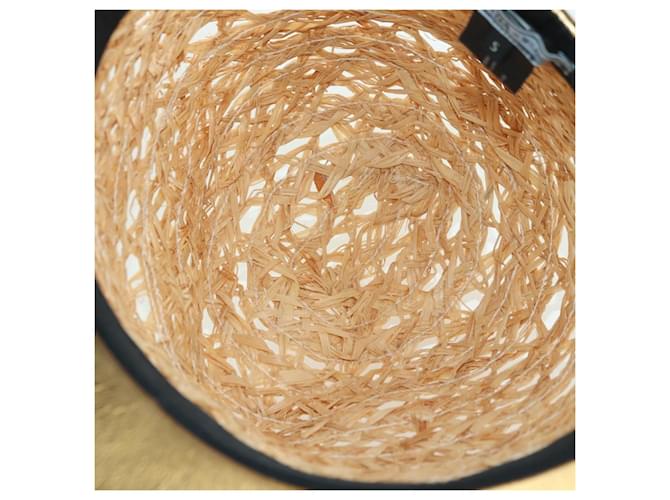 Cappello PRADA Raffia S Beige 1HC225 Auth BAZ670M - vista 9