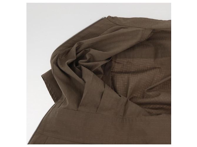 Hermès HERMES Granturararara Camisa One Piece Algodón Beige 3H0544DH Auth BAZ827M - vista 11
