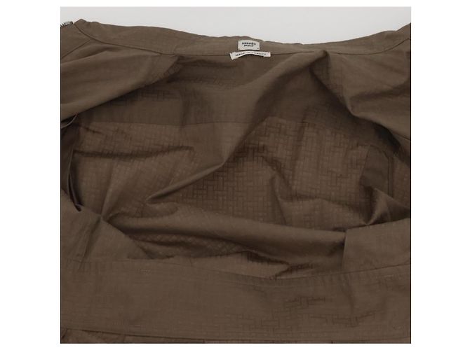 Hermès HERMES Granturararara Camisa One Piece Algodón Beige 3H0544DH Auth BAZ827M - vista 12