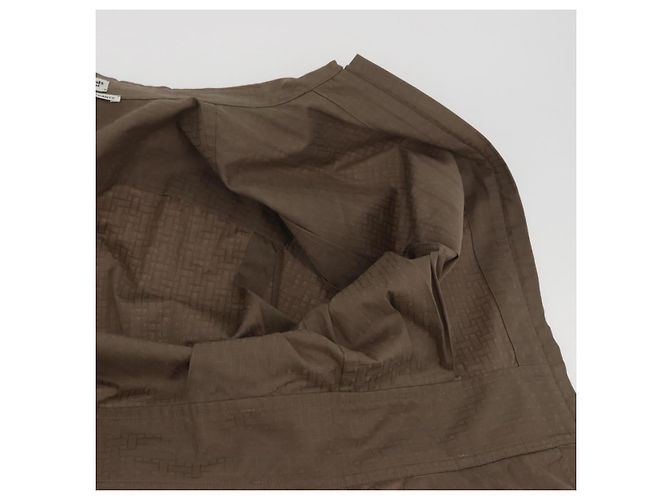 Hermès HERMES Granturararara Camisa One Piece Algodón Beige 3H0544DH Auth BAZ827M - vista 13