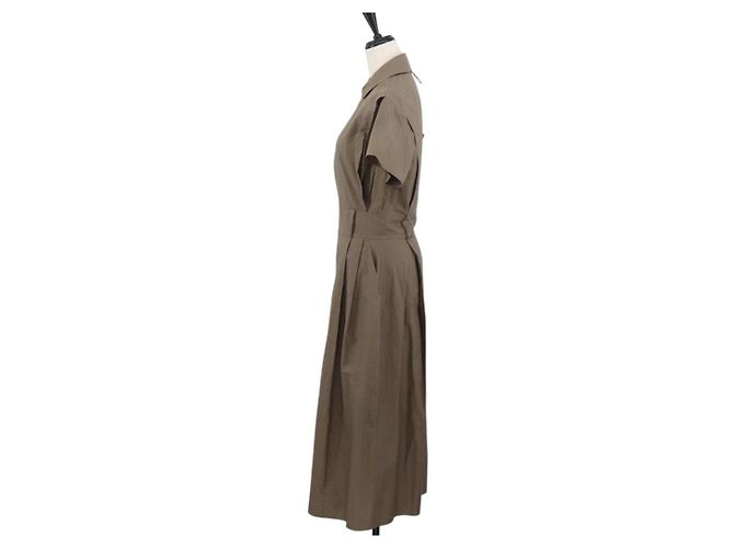 Hermès HERMES Granturararara Camisa One Piece Algodón Beige 3H0544DH Auth BAZ827M - vista 3