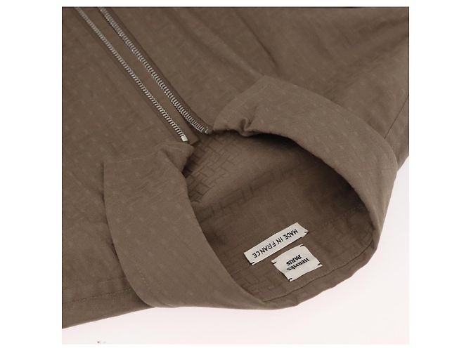 Hermès HERMES Granturararara Camisa One Piece Algodón Beige 3H0544DH Auth BAZ827M - vista 6
