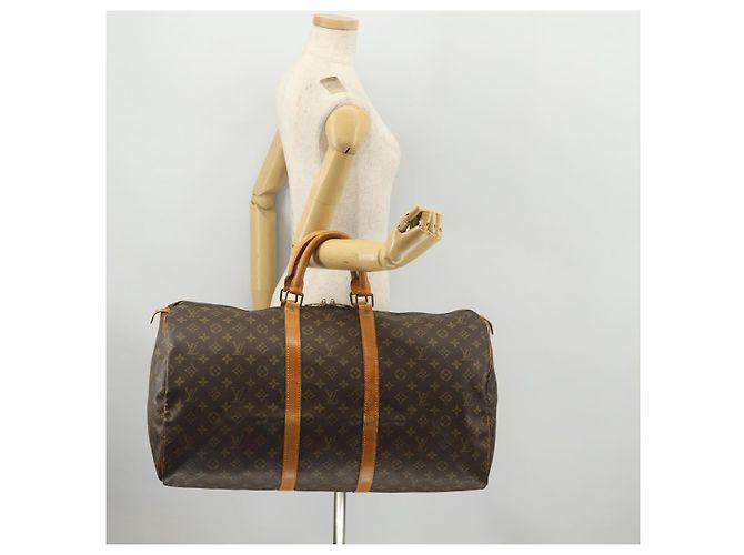 LOUIS VUITTON Borsa Boston Monogram Keepall 55 M41424 LV Auth ep13859 Monogramma - vista 22