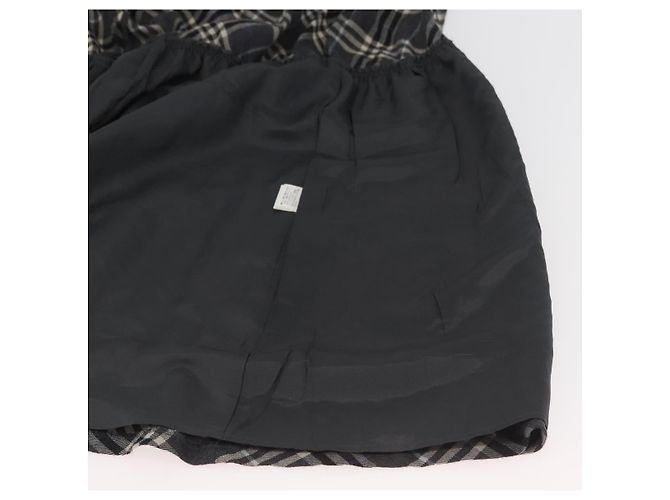 BURBERRY Nova Check Einteiler Blaue Etikette Canvas Grau Auth YKZ605A Braun - Ansicht 11