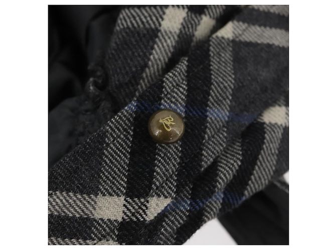 BURBERRY Nova Check Einteiler Blaue Etikette Canvas Grau Auth YKZ605A Braun - Ansicht 13