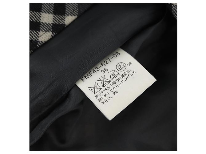 BURBERRY Nova Check Einteiler Blaue Etikette Canvas Grau Auth YKZ605A Braun - Ansicht 14