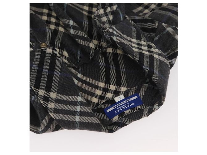 BURBERRY Nova Check Einteiler Blaue Etikette Canvas Grau Auth YKZ605A Braun - Ansicht 5