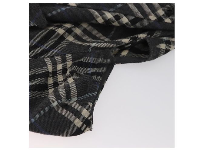 BURBERRY Nova Check Einteiler Blaue Etikette Canvas Grau Auth YKZ605A Braun - Ansicht 6
