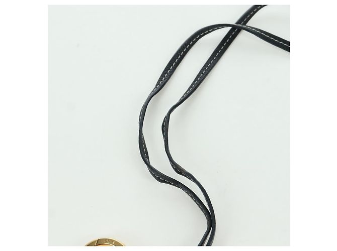 LOEWE Anagram Charm Pelle Nera Oro Auth BAZ275M Nero D'oro - vista 11
