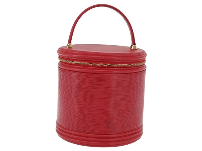 LOUIS VUITTON Borsa a Mano Epi Cannes Rossa M48037 LV Auth ka3555A Rosso - vista 13