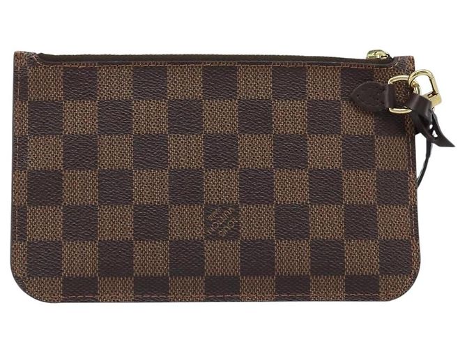LOUIS VUITTON Pouch Neverfull PM Damier Ebene Auth LV 171206A - vista 2