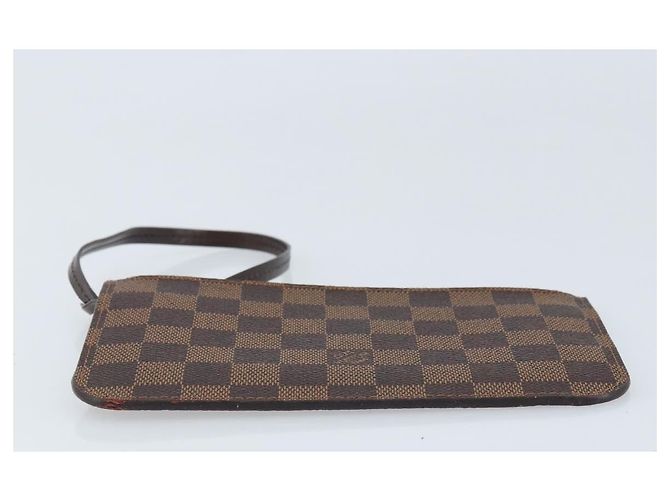 LOUIS VUITTON Pouch Neverfull PM Damier Ebene Auth LV 171206A - vista 5