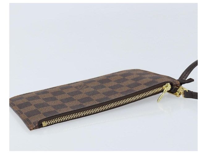 LOUIS VUITTON Pouch Neverfull PM Damier Ebene Auth LV 171206A - vista 6