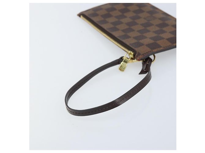 LOUIS VUITTON Pouch Neverfull PM Damier Ebene Auth LV 171206A - vista 7