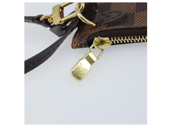 LOUIS VUITTON Pouch Neverfull PM Damier Ebene Auth LV 171206A - vista 9