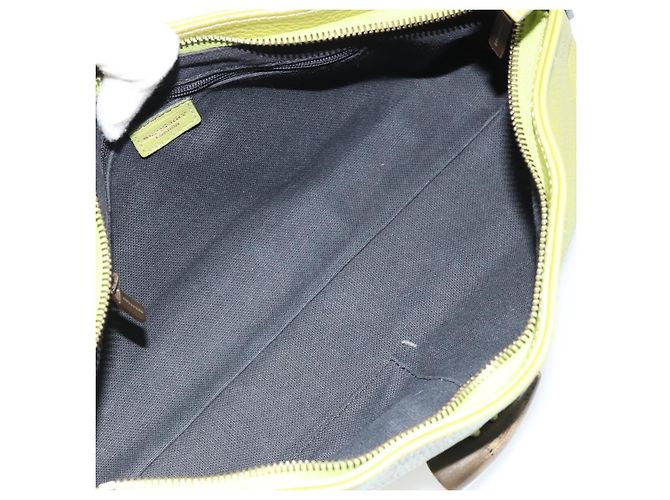Borsa a Spalla in Pelle Verde Auth BAZ684A di BURBERRY - vista 11