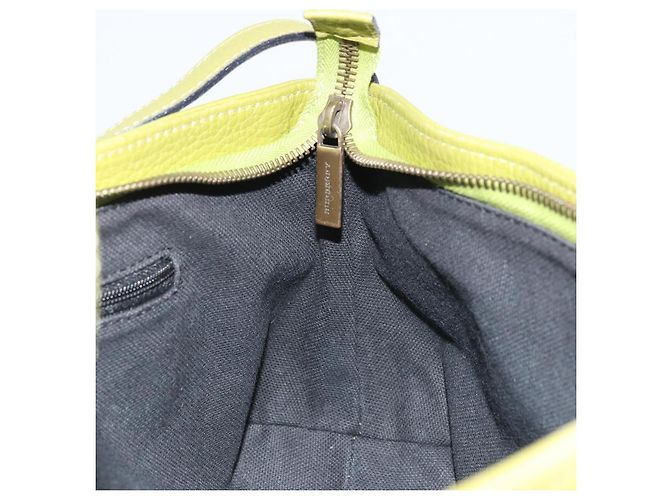 Borsa a Spalla in Pelle Verde Auth BAZ684A di BURBERRY - vista 19
