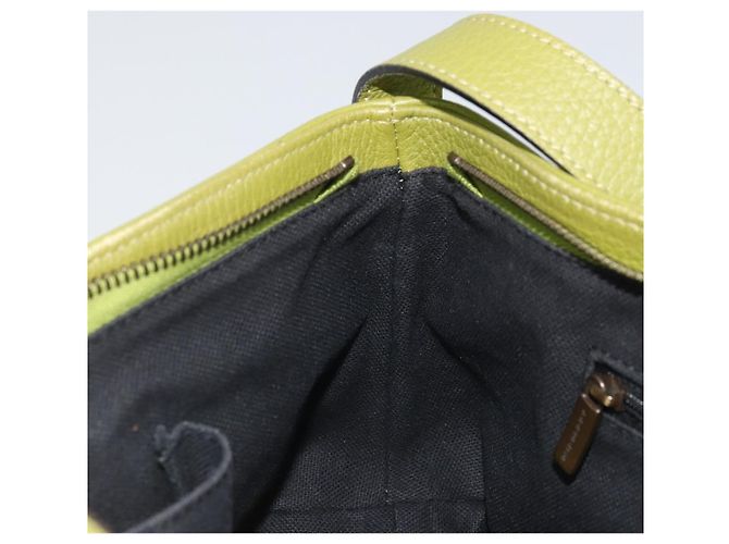 Borsa a Spalla in Pelle Verde Auth BAZ684A di BURBERRY - vista 20