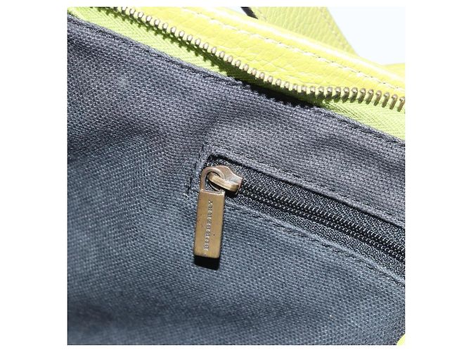Borsa a Spalla in Pelle Verde Auth BAZ684A di BURBERRY - vista 21