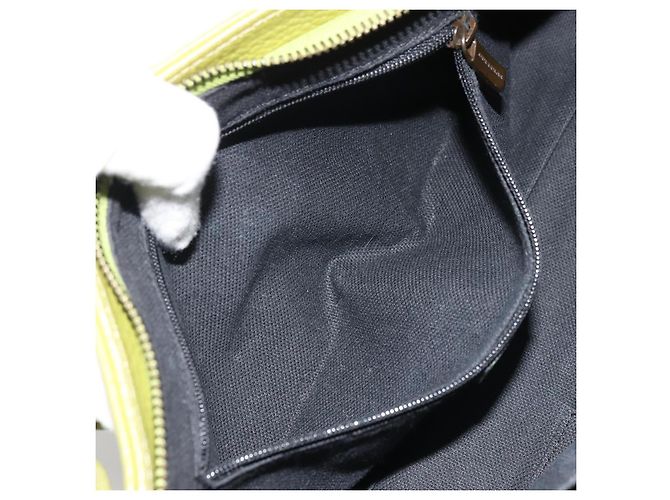 Borsa a Spalla in Pelle Verde Auth BAZ684A di BURBERRY - vista 22