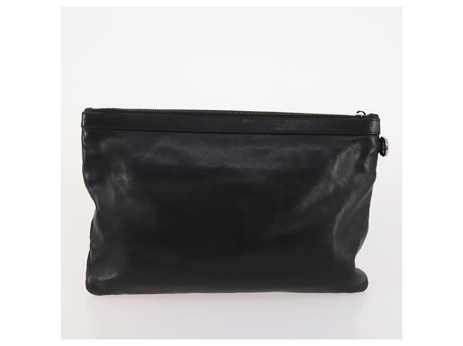 Borsa Tote Jimmy Choo in pelle e tela 2 pezzi nero grigio Auth BA11842 Marrone - vista 11