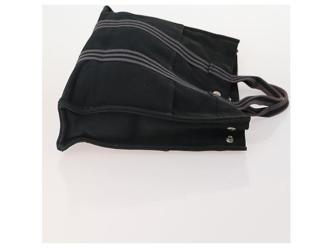 Borsa Tote Jimmy Choo in pelle e tela 2 pezzi nero grigio Auth BA11842 Marrone - vista 4