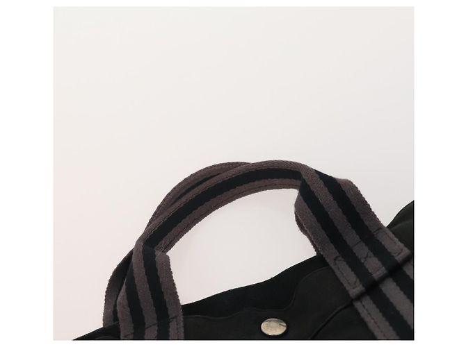 Borsa Tote Jimmy Choo in pelle e tela 2 pezzi nero grigio Auth BA11842 Marrone - vista 6